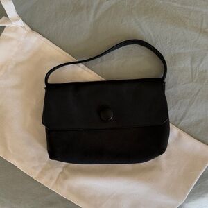 The Row Sally Bag - Black Leather